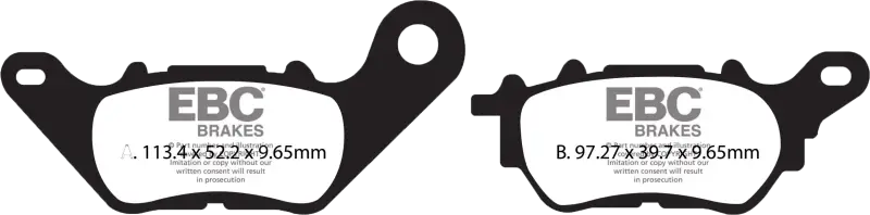 SFA706HH Ebc Brake Pads Sfa706Hh Double-H Sintered - RV and Auto Parts