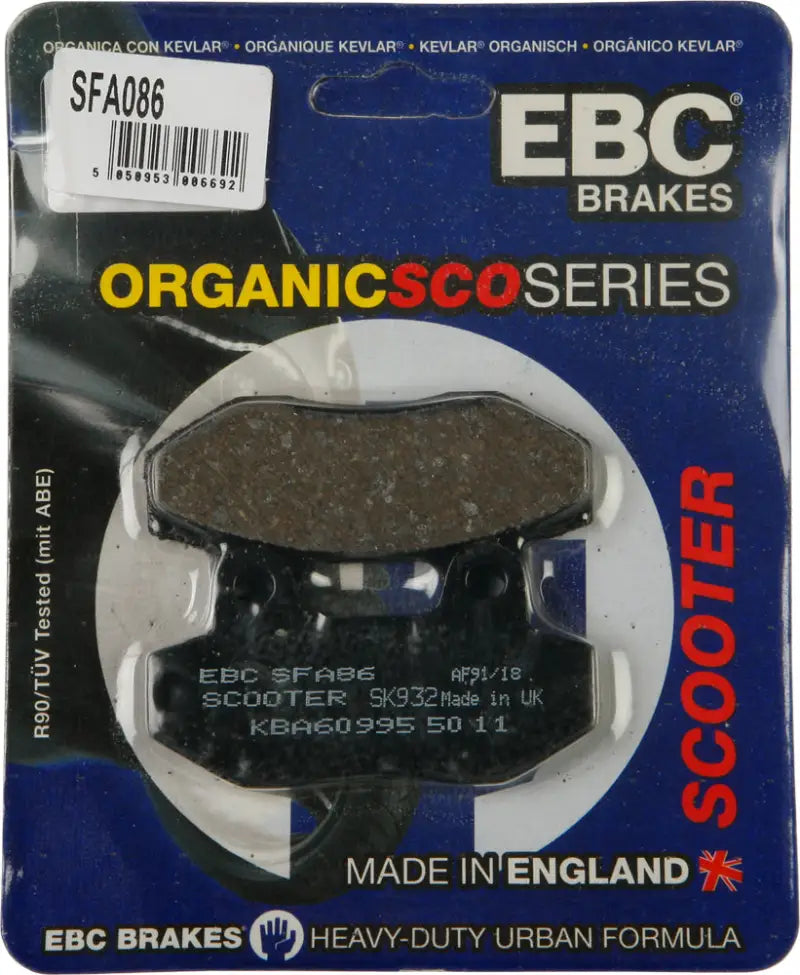 SFA86 Brake Pads Sfa86 Organic
