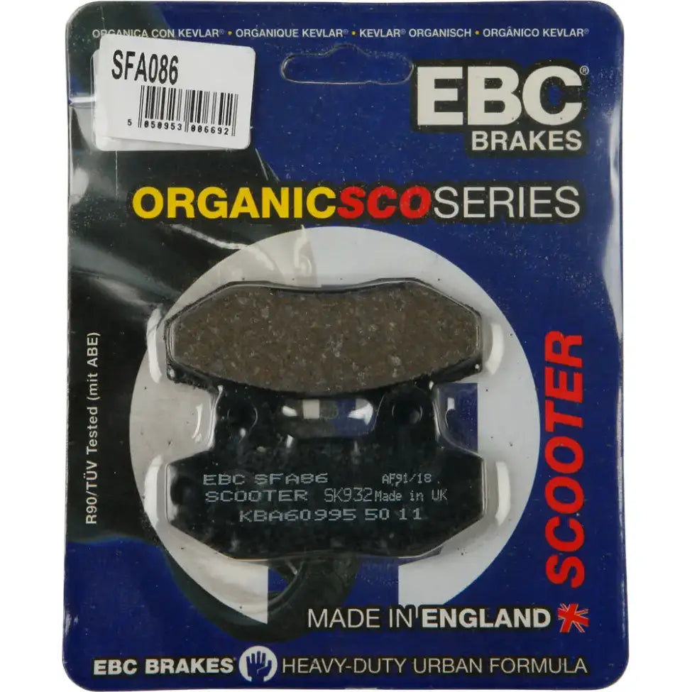 SFA86 Brake Pads Sfa86 Organic