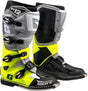 Pair of SG 12 Motocross Boots Grey Yellow Fluo Black Sz 13