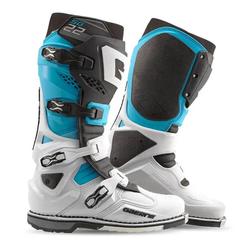 Sg 22 Boots Le White/Black/Light Blue 08