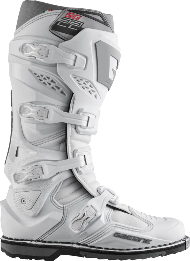 GAERNE Sg 22 Boots White Sz 09 for Powersports