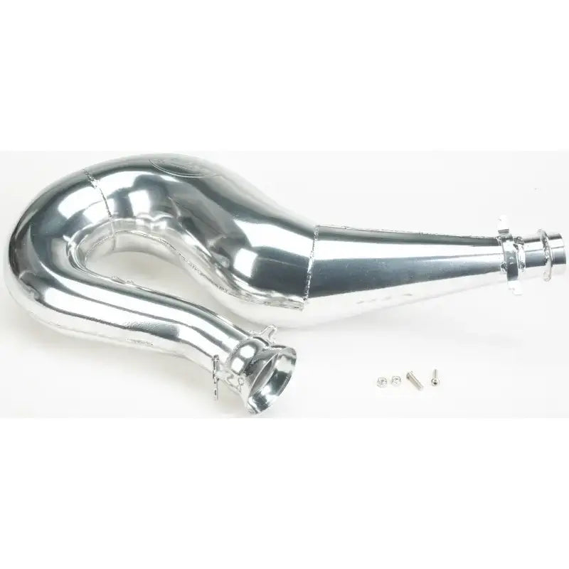 Polished chrome Sgl Pipe Ski Doo exhaust with expansion chamber for two-stroke engines