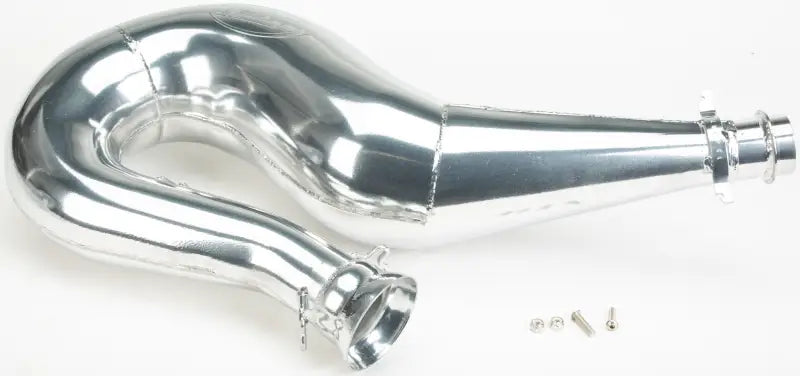 Polished chrome Sgl Pipe Ski Doo exhaust with expansion chamber for two-stroke engines