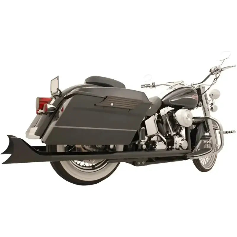 Sharktail Dual System Black 2.5"Odx32" `97 06 Softail 