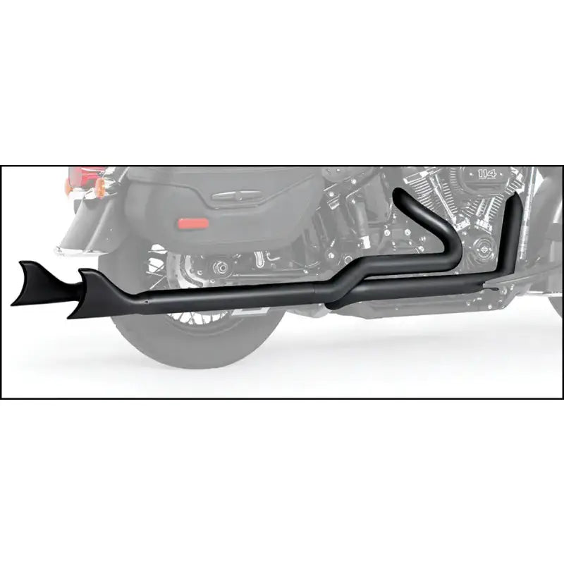 FREEDOM Sharktail Dual System Black 2.5"Odx32" `97 06 Softail for Powersports