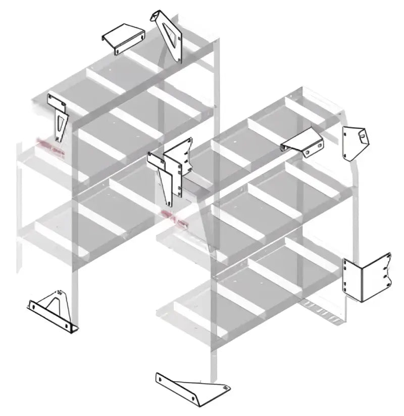 9751-3-01 Van Storage System Shelf Mounting Bracket