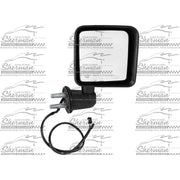 Sherman Parts 023C-300R Heated - Glossy Black Mirror