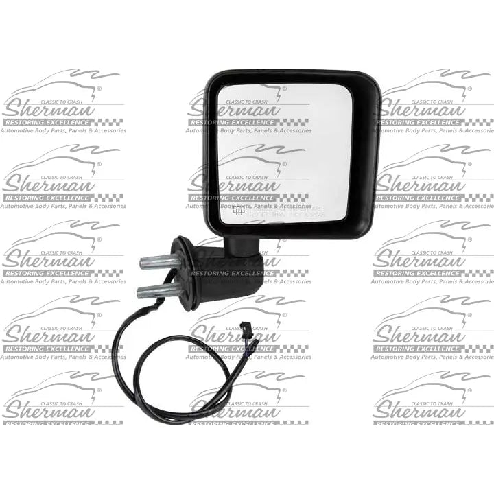 Sherman Parts 023C-300R Heated - Glossy Black Mirror