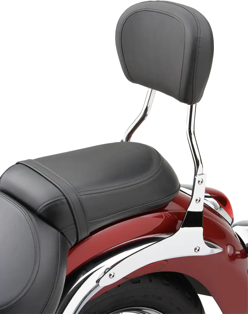 Short Round Sissy Bar W/Pad Chrome Yam V Star 650 Classic - COBRA