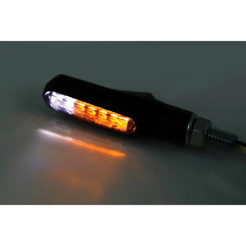 SHIN YO Shorty Fin Turn Signal & Drl Pair Black for Powersports