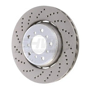 SHW 01-06 BMW M3 3.2L Left Front Cross-Drilled Lightweight Brake Rotor (European Model) - Truck & Automotive