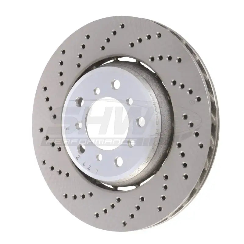 SHW 01-06 BMW M3 3.2L Left Front Cross-Drilled Lightweight Brake Rotor (European Model) - Truck & Automotive