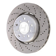 SHW Performance BFR42842 SHW 01-06 BMW M3 3.2L Right Front Cross-Drilled Lightweight Brake Rotor (European Model)