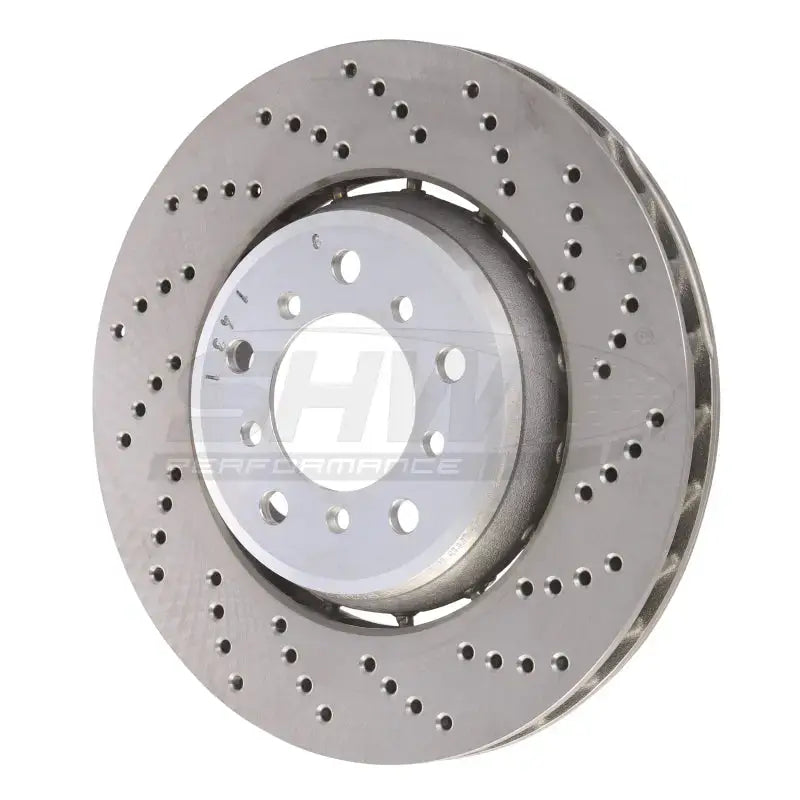 SHW 01-06 BMW M3 3.2L Right Front Cross-Drilled Lightweight Brake Rotor (European Model) - Truck & Automotive