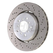 SHW 05-06 BMW M3 3.2L Right Front Cross-Drilled Lightweight Brake Rotor - Truck & Automotive