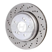 SHW Performance BRL42833 SHW 06-08 BMW Z4 3.2L Left Rear Cross-Drilled Lightweight Brake Rotor (34212282303) - BRL42833