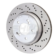 SHW Performance BRR42834 SHW 06-08 BMW Z4 3.2L Right Rear Cross-Drilled Lightweight Brake Rotor (34212282304) - BRR42834