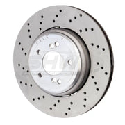 SHW Performance BRL42853 SHW 08-13 BMW M3 4.0L Left Rear Cross-Drilled Lightweight Brake Rotor (34212283803) - BRL42853