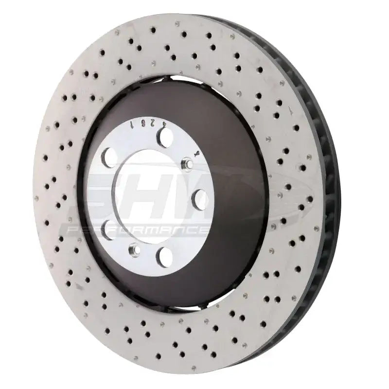SHW 14-19 Porsche 911 GT3 4.0L w/o Ceramic Brake Right Front Drill-Dimp LW Brake Rotor (99135140681) - PFR41487