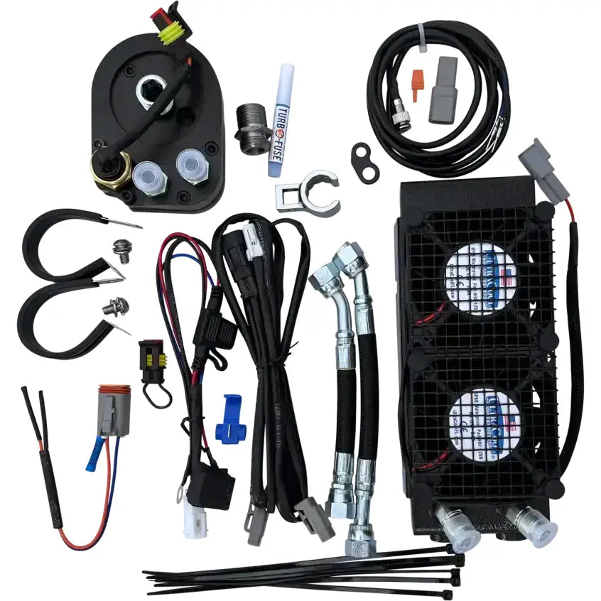 ULTRACOOL Side Mount Naked Oil Cooler Tc Touring `09 16 Blk