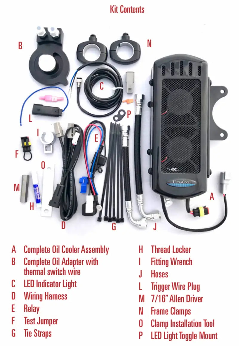 Side Mount Oil Cooler M8 Touring `17 23  Gloss Blk 