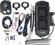 ULTRACOOL Side Mount Oil Cooler Tc Touring `09 16 Gloss Blk