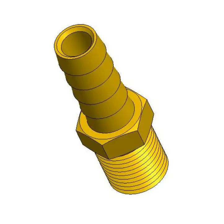 Sierramarine Corrosion Resistant Brass Fitting Fuel Line Fitting 18-8074 - Hose Barb