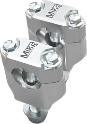Mika Metals SILVER MK-SI-78 Bar Clamps Rubber Mounted 7/8"".