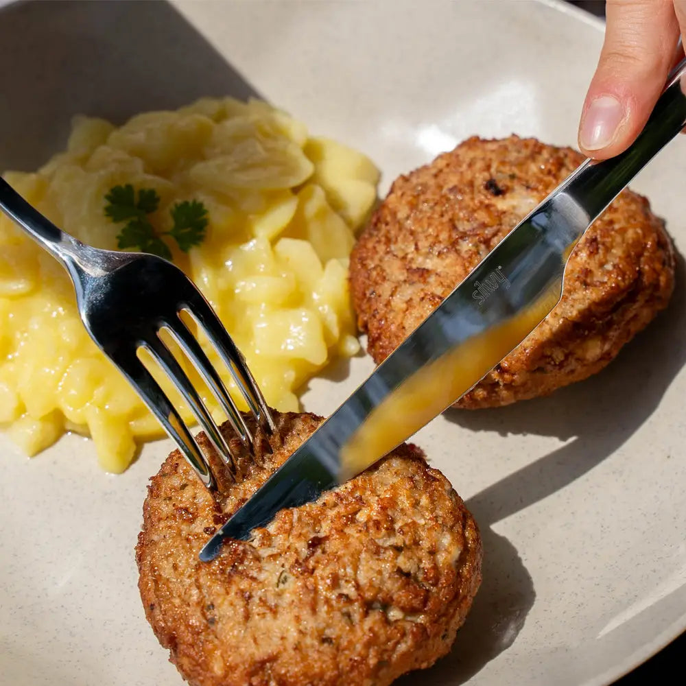 Silwy Magnet Cutlery With Subtle Silwy® Embossing Flatware EBS-G-5 - Silwytravel Set
