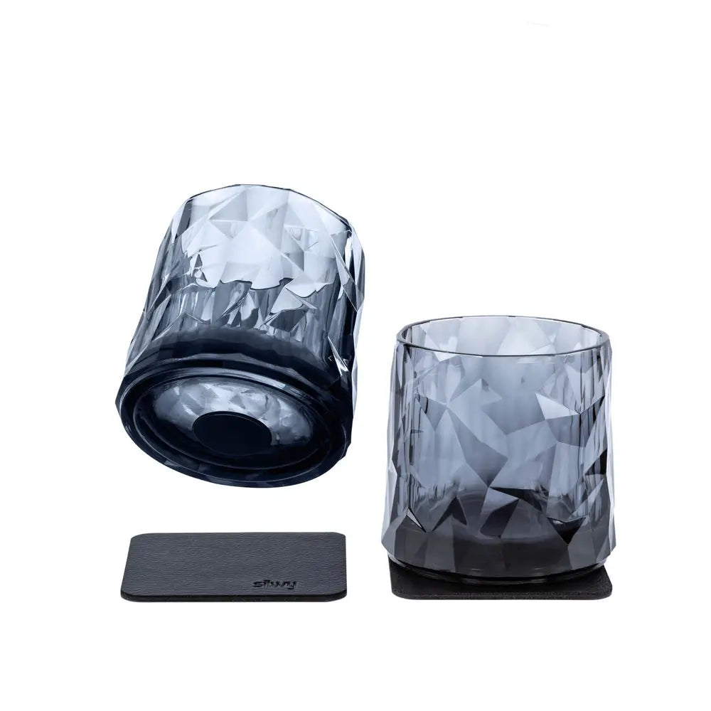 Silwy Magnet KO-WH-G-2 Drinking Glass - Gray