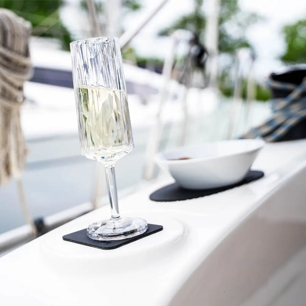 Silwy Magnet Reusable As Often As Needed Drinking Glass KO-CH-C-2 - Magnetic Plastic Glasses Champagne