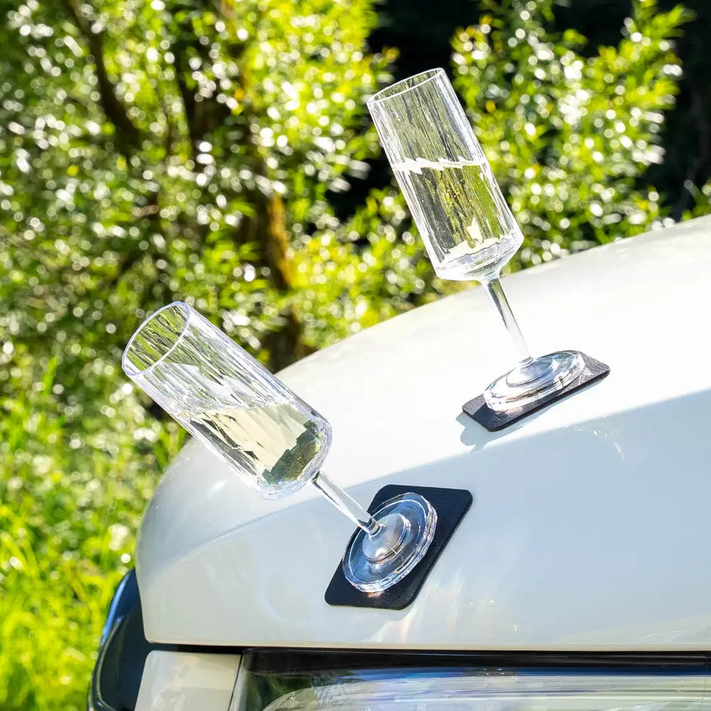 Silwy Magnet Reusable As Often As Needed Drinking Glass KO-CH-C-2 - Magnetic Plastic Glasses Champagne