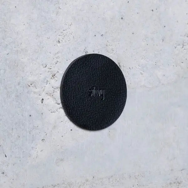 Silwy Magnet U000-03GA-4 Beverage Coaster - Black