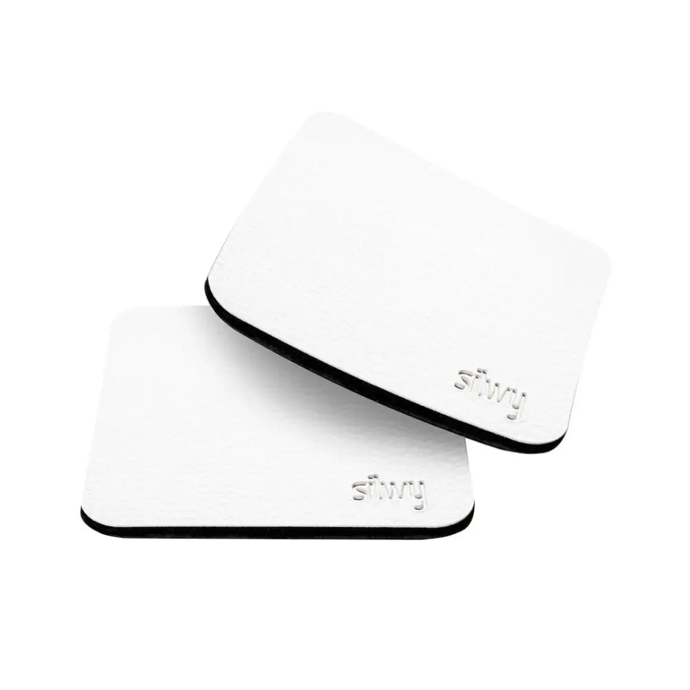 Silwy Magnet U000-QU-W-2 Beverage Coaster - White
