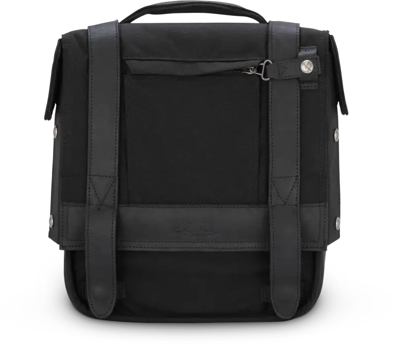 BURLY BRAND Single Saddlebag Black