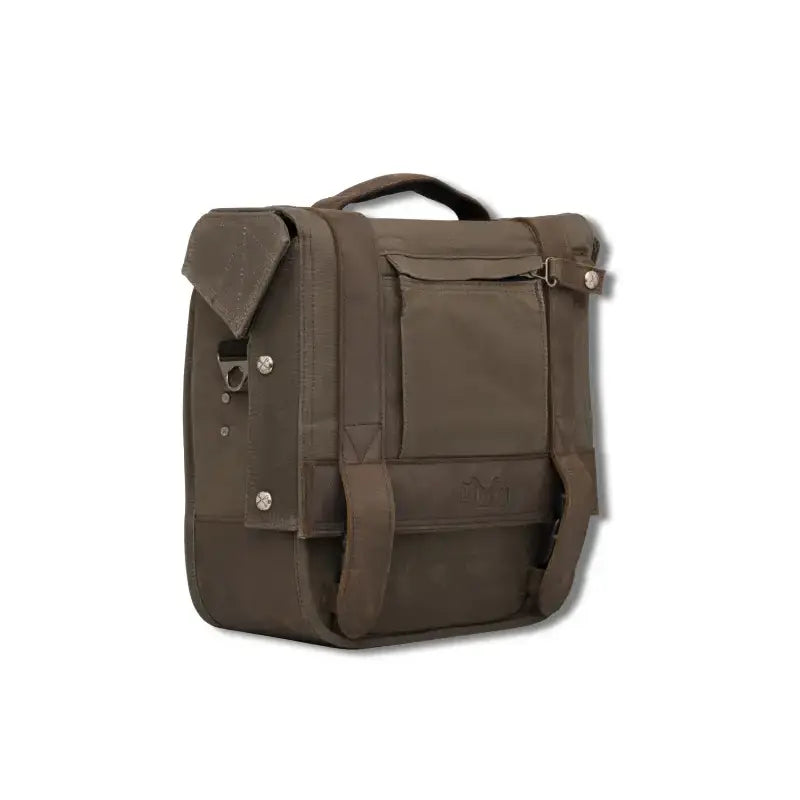BURLY BRAND Single Saddlebag Dark Oak