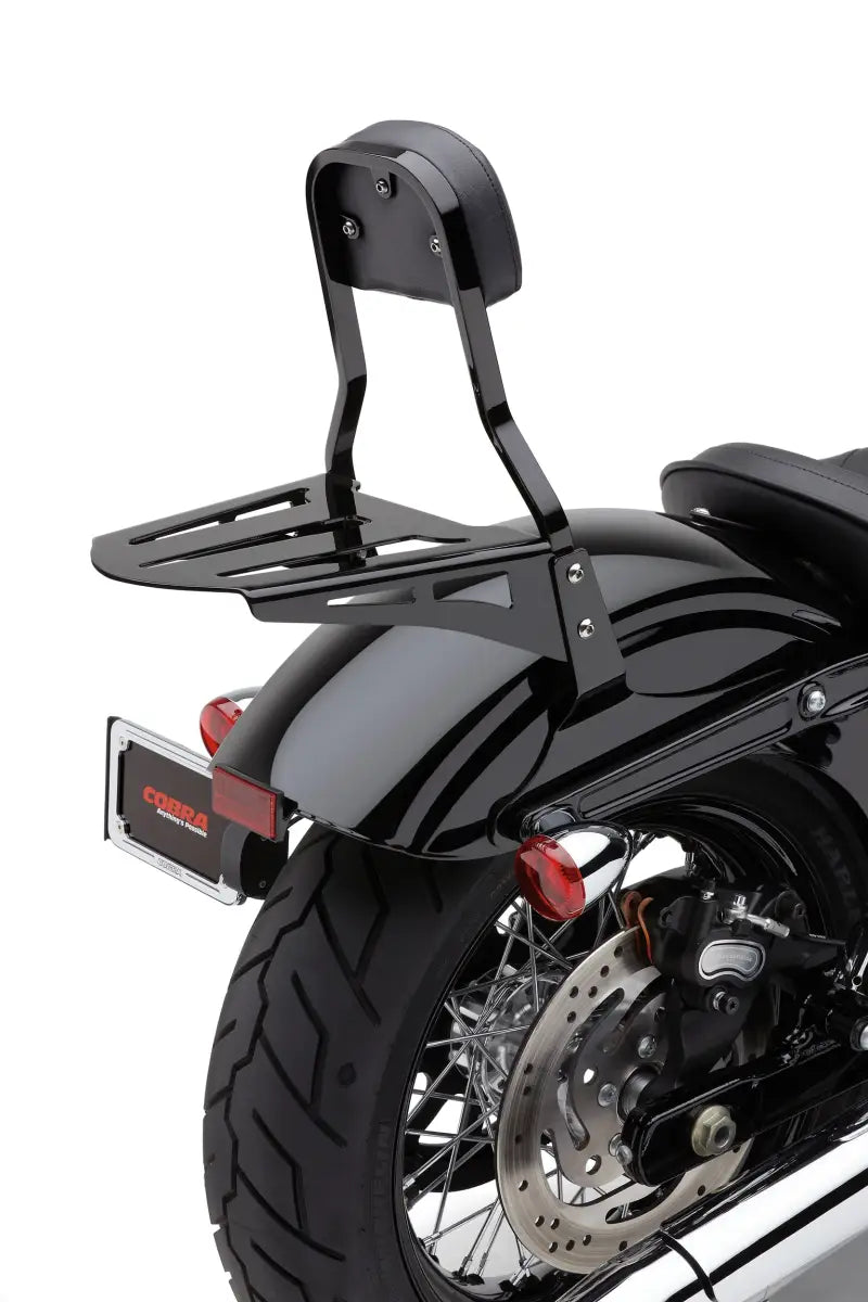 Sissy Bar Luggage Rack Formed Black Hon Yam - COBRA