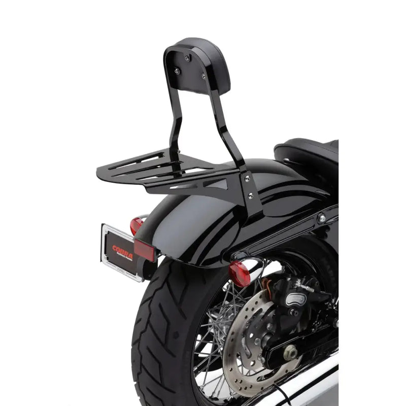 Sissy Bar Luggage Rack Formed Black Hon Yam - COBRA