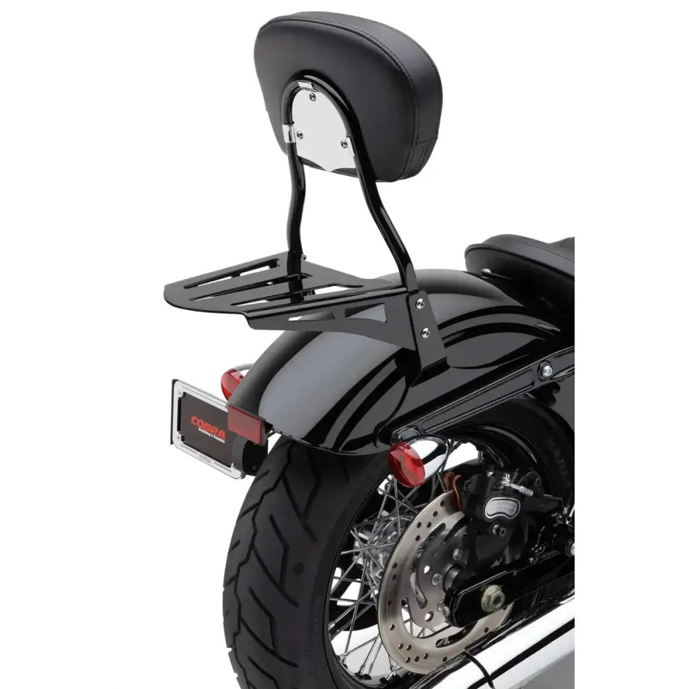 Sissy Bar Luggage Rack Formed Black Hon Yam - COBRA