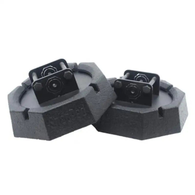 Black octagonal vibration-damping mounts for SJ2500 Snappad Scissor Jack Conversion Kit