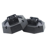 Black octagonal vibration-damping mounts for SJ2500 Snappad Scissor Jack Conversion Kit