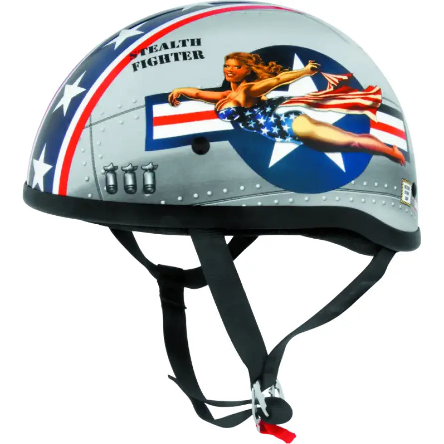 Skid Lids Bomber Pinup Original Helmet - Large - 646953 - Safety