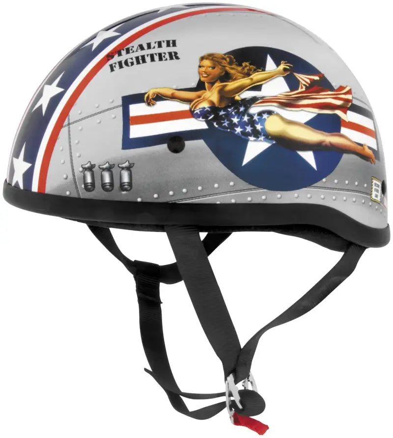 Skid Lids Bomber Pinup Original Helmet - Large - 646953 - Safety