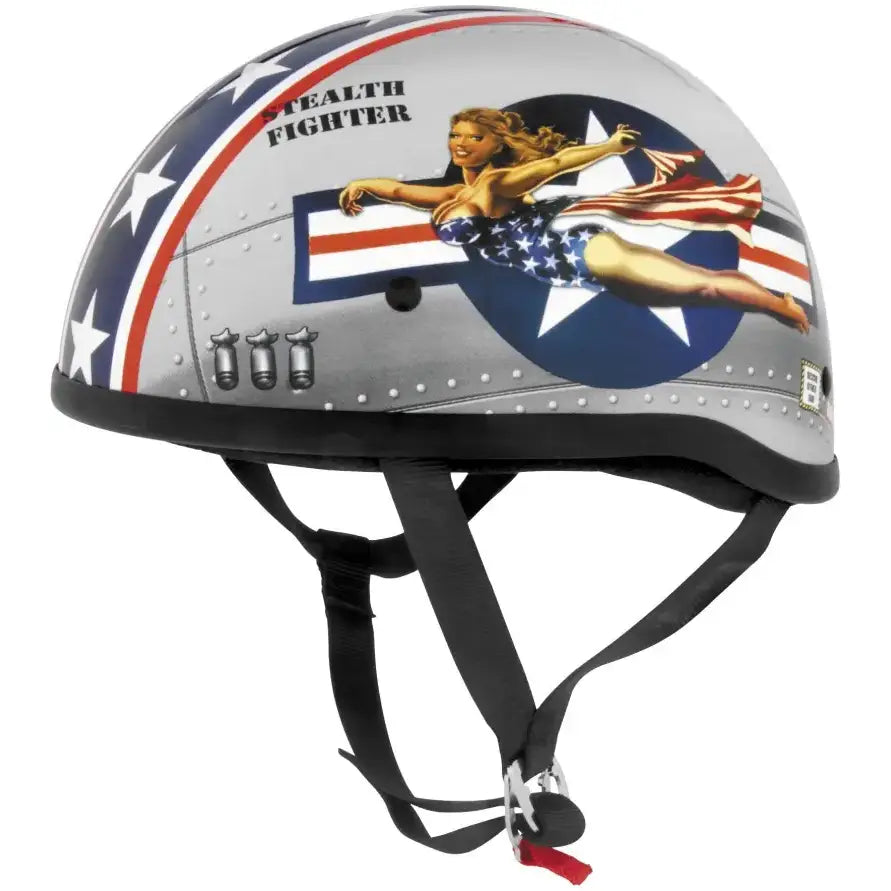 Skid Lids Bomber Pinup Original Helmet - Large - 646953 - Safety