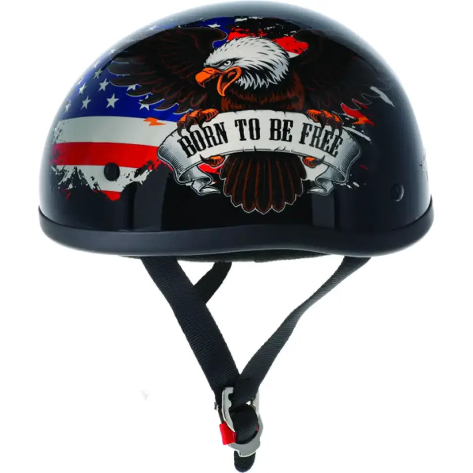 Skid Lids Freedom Eagle Original Helmet with American flag and eagle design