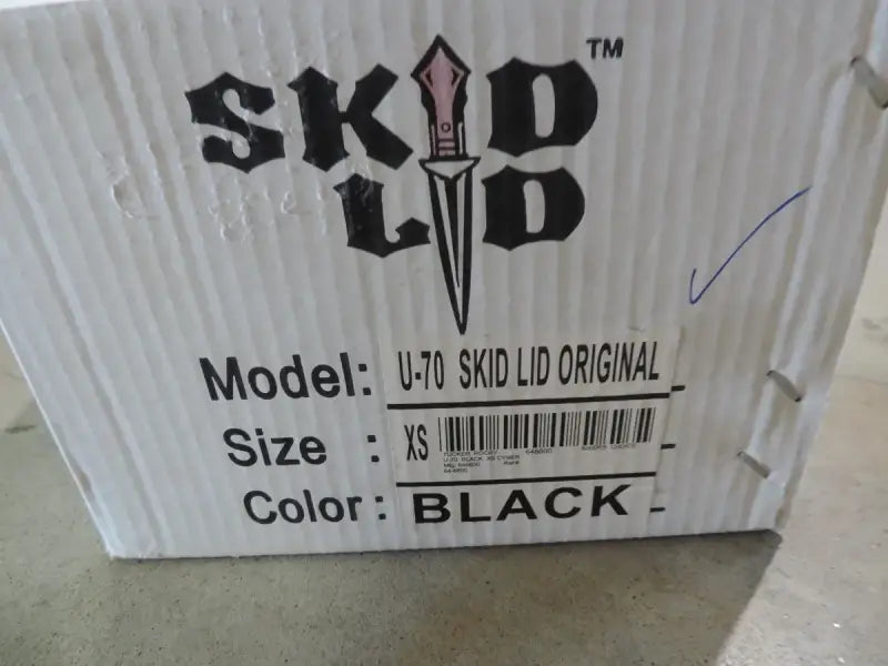 Skid Lids Original Helmet Black - XS - 646600 - Safety