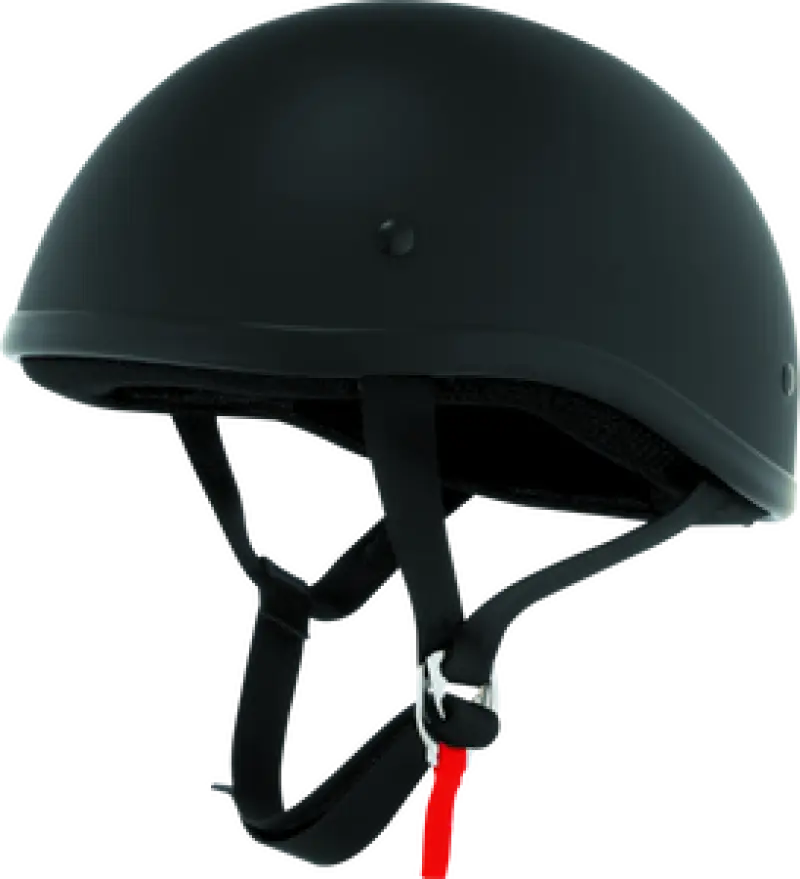 Skid Lids Original flat black motorcycle helmet in large size for style and safety