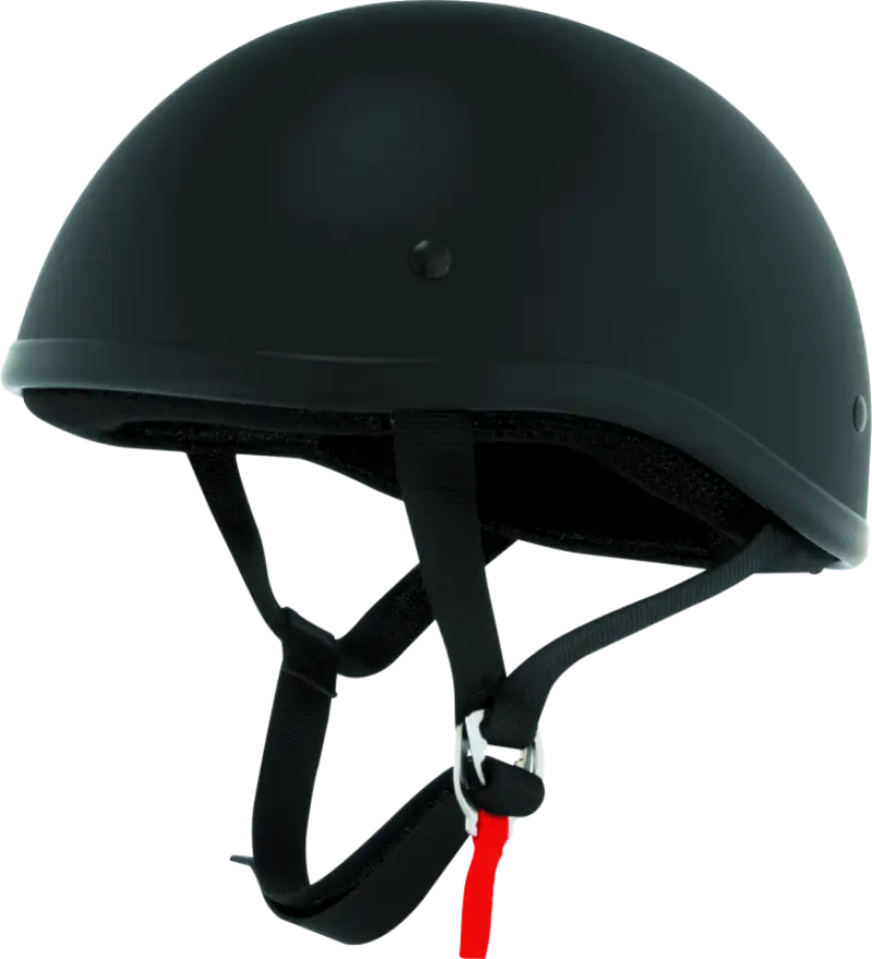 Matte black Skid Lids Original Helmet Flat Black Medium for motorcycle cruising