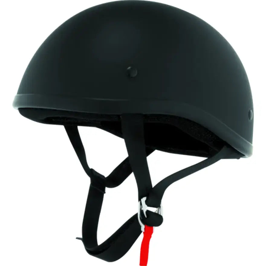 Matte black half-shell Skid Lids Original Helmet Flat Black XL 646634